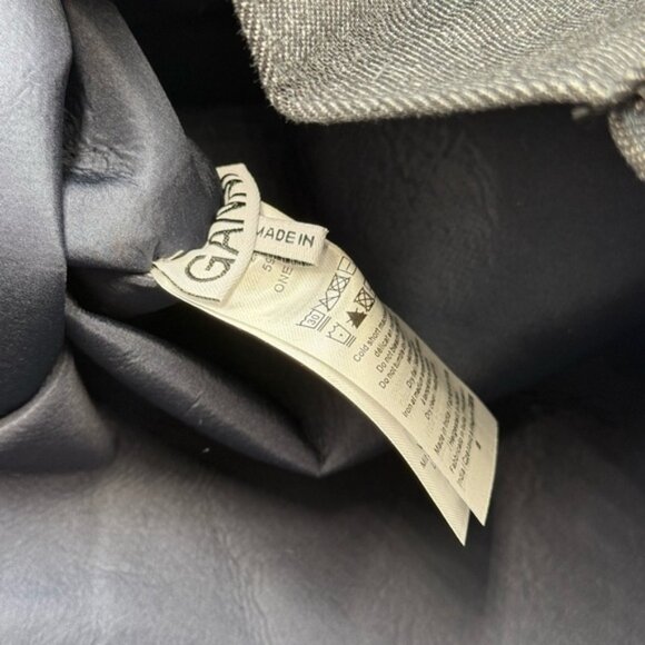 🆕 GANNI 🧿 NWT Large Easy Shopper, Black Denim - Picture 9 of 11